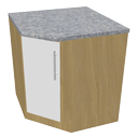 Lower corner cabinet