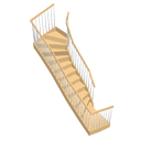 Double winder staircase