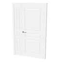 Double door with small part