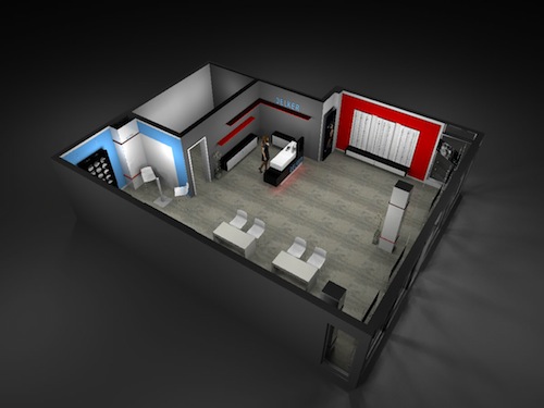 Optical Shop Design. elker aerial