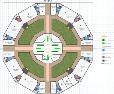 Use Case Dodecagon Mall design