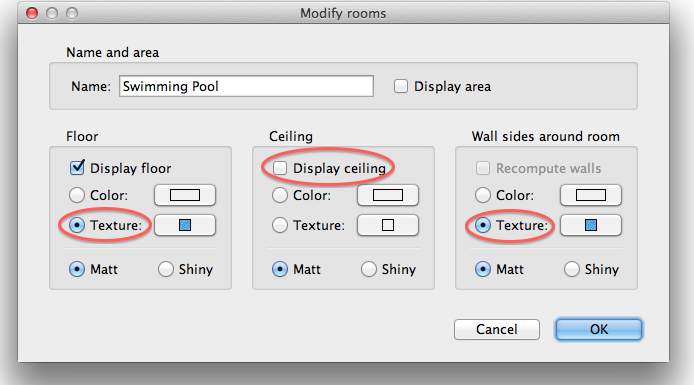 Swimming Pool Design. modify rooms