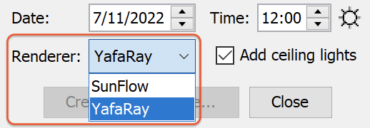 Sweet Home 3D 7.0: Introducing YafaRay Rendering and Enhanced Design Features, Yafaray rendering engine