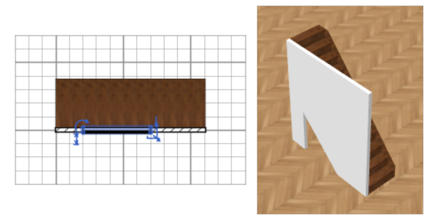 Create Wall Opening with Invisible Triangles. Place the triangle in the wall
