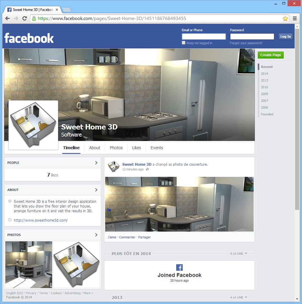 sweet home 3d facebook