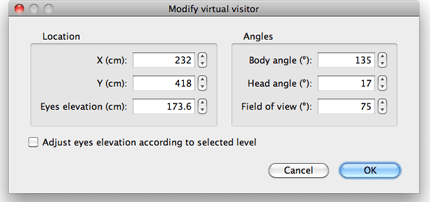 Sweet Home 3D 3.5.  editing virtual visitor