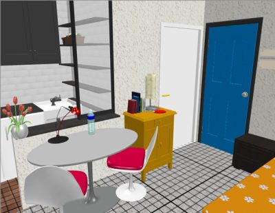 grid on top of rooms